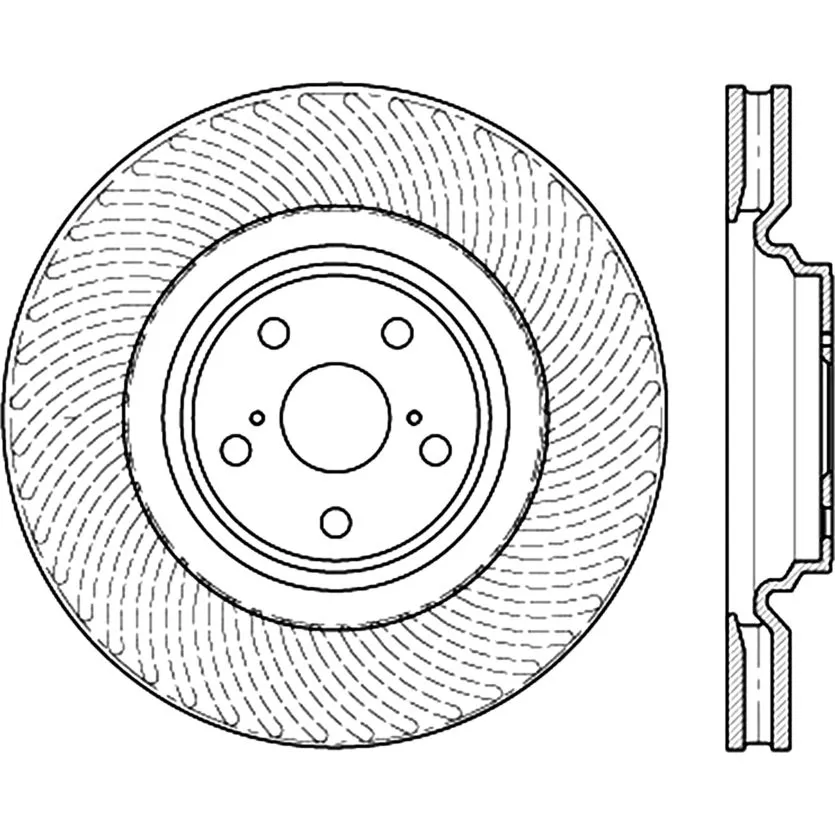 125.44176 - Centric Premium High Carbon Alloy Brake Rotor 6 125.44176 - Centric Premium High Carbon Alloy Brake Rotor - Image 6