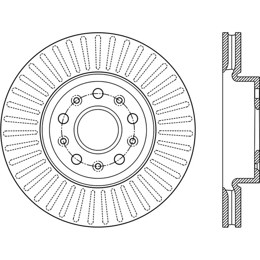 125.62154 - Centric Premium High Carbon Alloy Brake Rotor 6 125.62154 - Centric Premium High Carbon Alloy Brake Rotor - Image 6