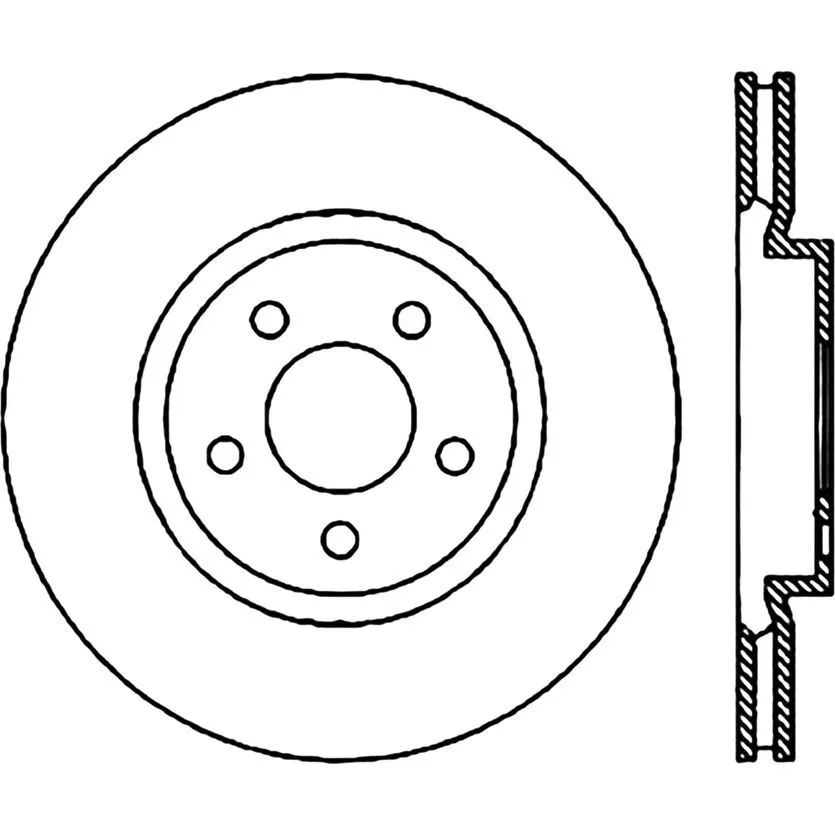 125.63061 - Centric Premium High Carbon Alloy Brake Rotor 1 125.63061 - Centric Premium High Carbon Alloy Brake Rotor