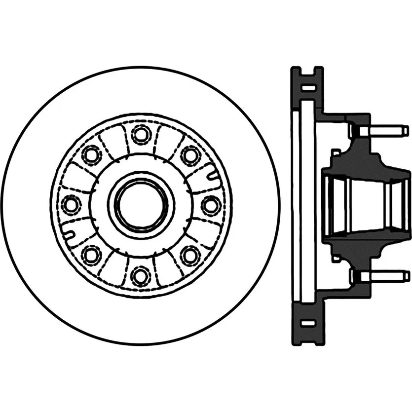 125.65073 - Centric Premium High Carbon Alloy Brake Rotor 1 125.65073 - Centric Premium High Carbon Alloy Brake Rotor