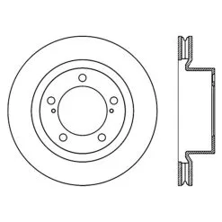 126.44162SL - StopTech Sport Slotted Brake Rotor; Front Left -Performance Parts shop 126.44162sl drawing 5b81