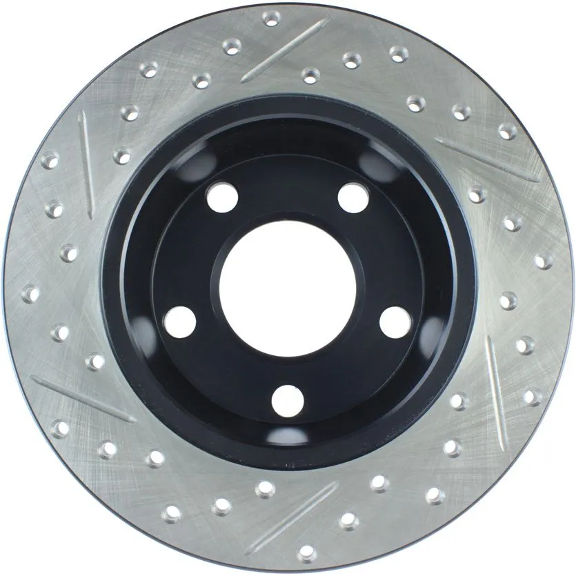 127.33063L - StopTech Sport Drilled & Slotted Brake Rotor; Rear Left 4 127.33063L - StopTech Sport Drilled & Slotted Brake Rotor; Rear Left - Image 4