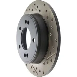 127.51043L - StopTech Sport Drilled & Slotted Brake Rotor; Rear Left