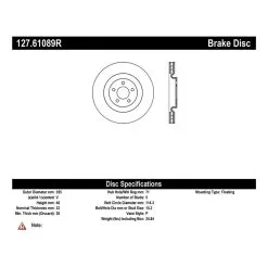 127.61089R - StopTech Sport Drilled & Slotted Brake Rotor; Front Right -Performance Parts shop 127.61089r catalog 6e89