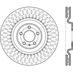 127.61106R - StopTech Sport Drilled & Slotted Brake Rotor; Front Right 11 127.61106R - StopTech Sport Drilled & Slotted Brake Rotor; Front Right -Performance Parts shop 127.61106r drawing 6077