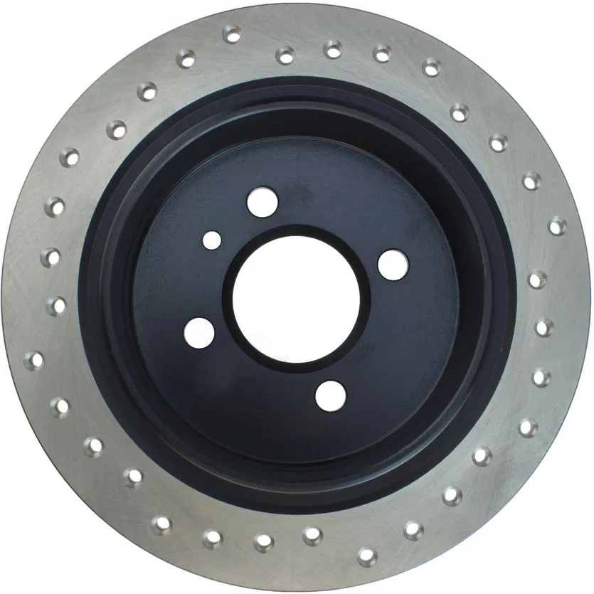 128.34019L - StopTech Sport Cross Drilled Brake Rotor; Rear Left 4 128.34019L - StopTech Sport Cross Drilled Brake Rotor; Rear Left - Image 4