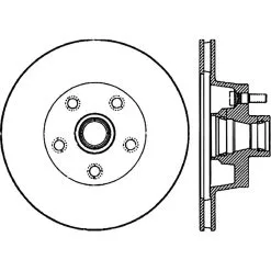 128.61000L - StopTech Sport Cross Drilled Brake Rotor; Front Left