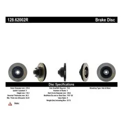 128.62002R - StopTech Sport Cross Drilled Brake Rotor; Front Right 13 128.62002R - StopTech Sport Cross Drilled Brake Rotor; Front Right -Performance Parts shop 128.62002r catalog 8b7c