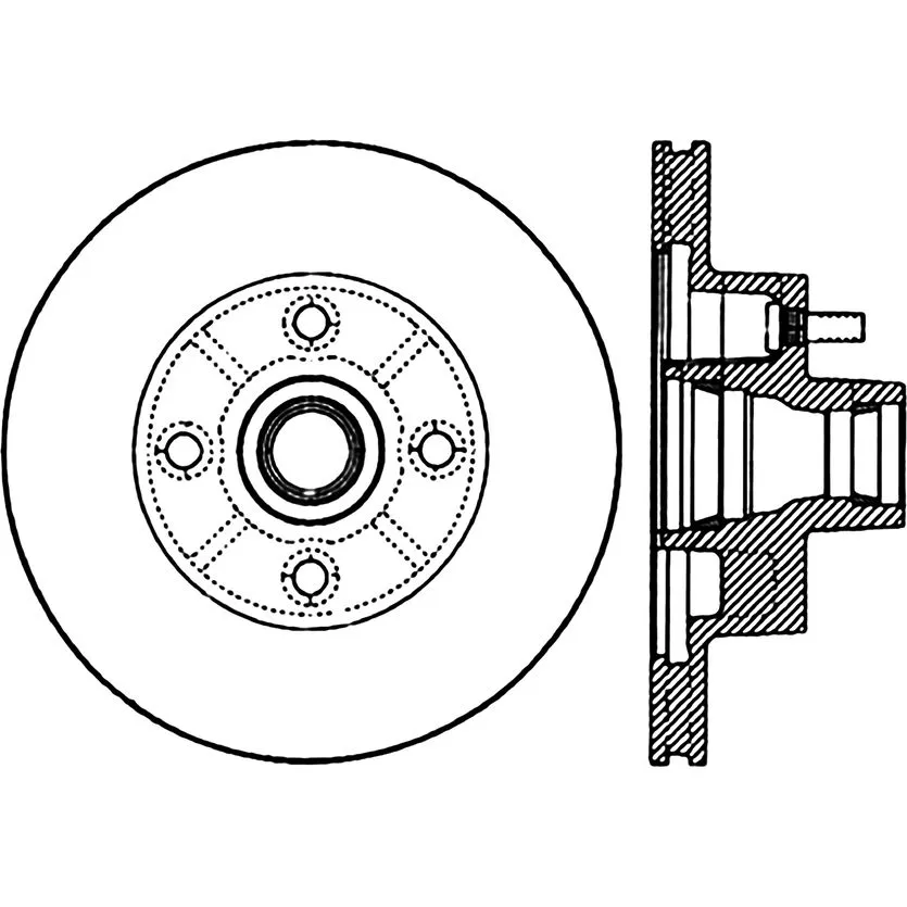 128.62002R - StopTech Sport Cross Drilled Brake Rotor; Front Right 6 128.62002R - StopTech Sport Cross Drilled Brake Rotor; Front Right - Image 6