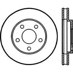 128.62050R - StopTech Sport Cross Drilled Brake Rotor; Front Right