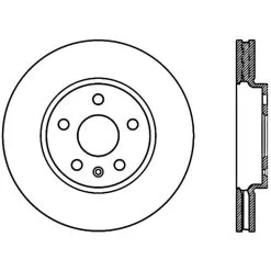 128.62106R - StopTech Sport Cross Drilled Brake Rotor; Front Right