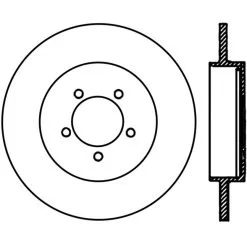 128.65094L - StopTech Sport Cross Drilled Brake Rotor; Rear Left