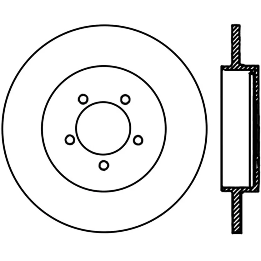 128.65094L - StopTech Sport Cross Drilled Brake Rotor; Rear Left 1 128.65094L - StopTech Sport Cross Drilled Brake Rotor; Rear Left