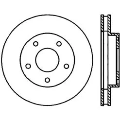 128.66038R - StopTech Sport Cross Drilled Brake Rotor; Front Right