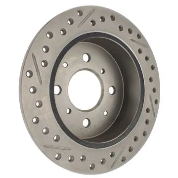 227.40017L - StopTech Select Sport Drilled And Slotted Brake Rotor; Rear Left 3 227.40017L - StopTech Select Sport Drilled And Slotted Brake Rotor; Rear Left - Image 3