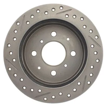 227.40017L - StopTech Select Sport Drilled And Slotted Brake Rotor; Rear Left 4 227.40017L - StopTech Select Sport Drilled And Slotted Brake Rotor; Rear Left - Image 4