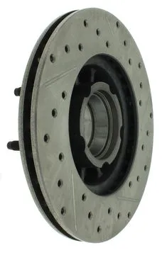 227.65027R - StopTech Select Sport Drilled And Slotted Brake Rotor; Front Right 3 227.65027R - StopTech Select Sport Drilled And Slotted Brake Rotor; Front Right - Image 3