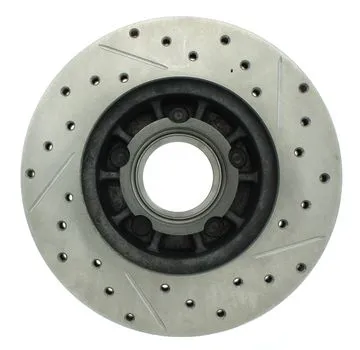 227.65027R - StopTech Select Sport Drilled And Slotted Brake Rotor; Front Right 4 227.65027R - StopTech Select Sport Drilled And Slotted Brake Rotor; Front Right - Image 4
