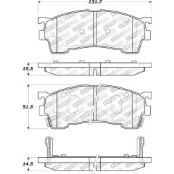 305.06370 - StopTech Street Select Brake Pads With Hardware -Performance Parts shop 305.06370 drawing ead3