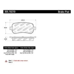 308.10210 - StopTech Street Brake Pads With Shims And Hardware -Performance Parts shop 305.10210 catalog 71f9