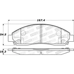 305.10390 - StopTech Street Select Brake Pads -Performance Parts shop 305.10390 drawing 4766