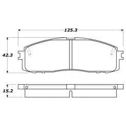 308.06220 - StopTech Street Brake Pads With Shims -Performance Parts shop 308.06220 drawing 51c7
