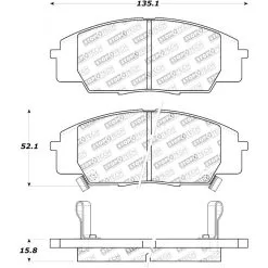308.08290 - StopTech Street Brake Pads With Shims And Hardware -Performance Parts shop 308.08290 drawing 629f