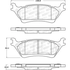308.16020 - StopTech Street Brake Pads With Shims And Hardware 10 308.16020 - StopTech Street Brake Pads With Shims And Hardware -Performance Parts shop 308.16020 drawing 057d