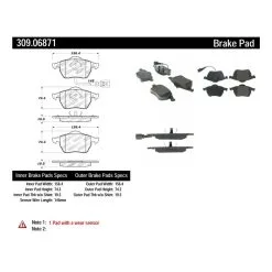 308.06871 - StopTech Street Brake Pads With Shims And Hardware -Performance Parts shop 309.06871 catalog 7cdb