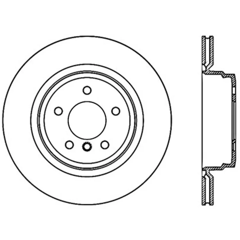 StopTech 320.34078 - Centric GCX Rotor With Partial Coating 6 StopTech 320.34078 - Centric GCX Rotor With Partial Coating - Image 6