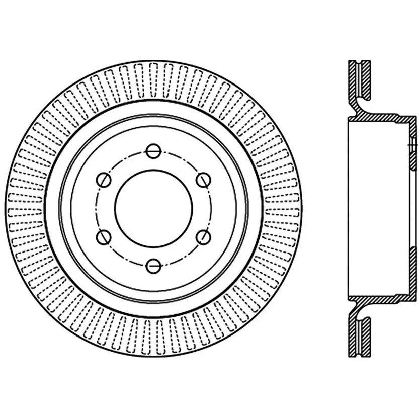 StopTech 320.65135 - Centric GCX Rotor With Partial Coating 1 StopTech 320.65135 - Centric GCX Rotor With Partial Coating