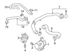Genuine BMW 11537645833 Coolant Hose - BMW