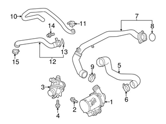 Genuine BMW 11537645833 Coolant Hose - BMW 1 Genuine BMW 11537645833 Coolant Hose - BMW
