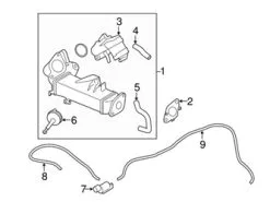 Genuine BMW 11718519152 Coolant Hose; Upper - BMW