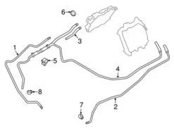 Genuine BMW 17122284339 Radiator Coolant Hose; Right - BMW