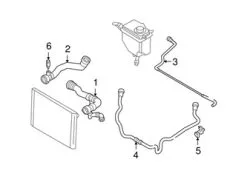 Genuine BMW 17127519259 Coolant Hose - BMW