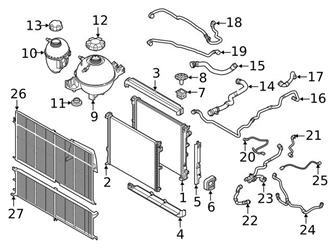 Genuine BMW 17127535535 Radiator Coolant Hose; Rear - BMW 1 Genuine BMW 17127535535 Radiator Coolant Hose; Rear - BMW