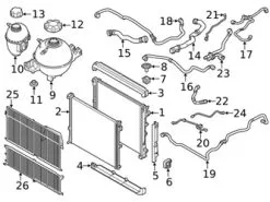Genuine BMW 17127535569 Coolant Bypass Hose - BMW