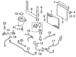 Genuine BMW 17127589731 Coolant Hose - BMW