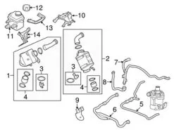 Genuine BMW 17127589739 Turbocharger Intercooler Coolant Hose Bracket - BMW