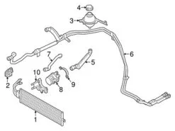 Genuine BMW 17127610553 Drive Motor Inverter Coolant Line - BMW