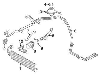 Genuine BMW 17127610553 Drive Motor Inverter Coolant Line - BMW 1 Genuine BMW 17127610553 Drive Motor Inverter Coolant Line - BMW