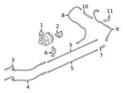 Genuine BMW 17127616033 Radiator Coolant Hose