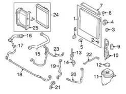 Genuine BMW 17127805601 Radiator Coolant Hose - BMW