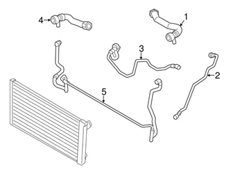 Genuine BMW 17127811983 Radiator Coolant Hose; Lower - BMW 1 Genuine BMW 17127811983 Radiator Coolant Hose; Lower - BMW