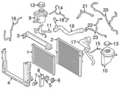 Genuine BMW 17127850104 Engine Coolant Overflow Hose; Right - BMW