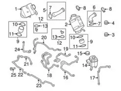 Genuine BMW 17137591214 Expansion Tank/Coolant Reservoir - BMW