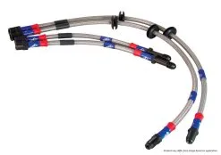 BLA1291-4L - EBC Braided Steel Brake Lines; Front & Rear