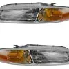 DIY Solutions - Headlight Assembly - Set Of 2 - 1996 - 2000 Chrysler Sebring Convertible - LHT03158