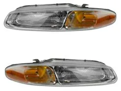 DIY Solutions - Headlight Assembly - Set Of 2 - 1996 - 2000 Chrysler Sebring Convertible - LHT03158